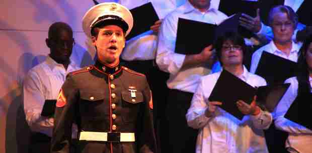 Emotions conveyed through musical for honored heroes