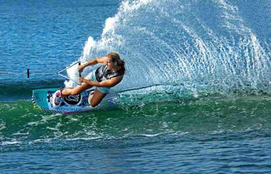 Local wake boarder makes some big waves