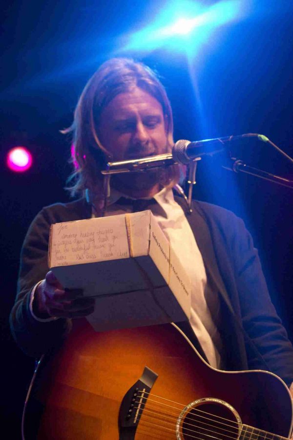 Jon Foreman of Switchfoot performing at TWLOHAs Heavy and Light at the House of Blues in Orlando, Fla. on Sunday, Jan. 19, 2014. (Ty Wright / Valencia Voice)