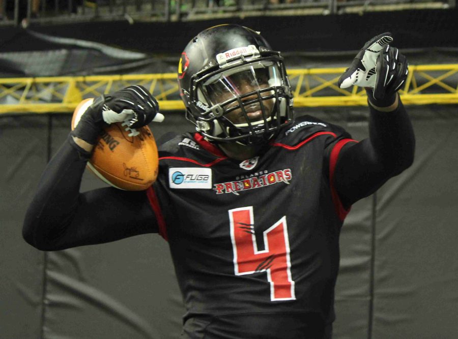 Greg Carr scored five touchdowns in the Predators 63-48 win over the  New Orleans Voodoo.