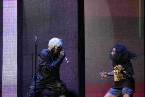 Outkast performing at Day 1 of the Big Guava Festival in Tampa, at the  MidFlorida Amphitheater at the Florida State Fairgrounds, on May 2, 2014. (Ty Wright / Valencia Voice)
