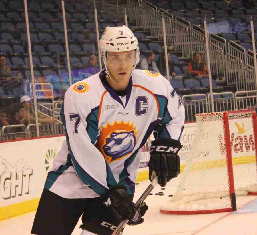 Eric Baier was the Solar Bears captain for the entire 2013-14 ECHL season, helping lead them to their first Kelly Cup Playoff run in franchise history. 