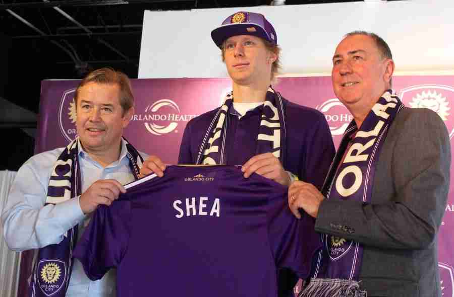 Brek Shea (middle) was nominated for the MLS MVP award in 2011and manager Adrian Heath (left) hopes to get him back into form with Orlando City.