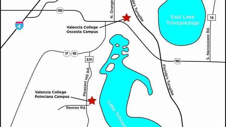 valencia campus map