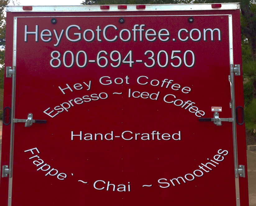 Hey Got Coffee, a new coffee truck will be parked in the loop outside of building one on east campus Monday-Thursday. 