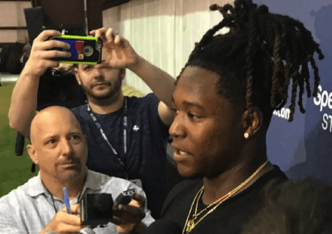 Shaquem Griffin, former UCF Linebacker speaks with the media about the next chapter in his career.