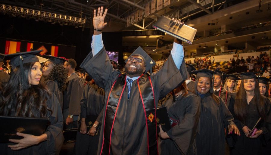 Valencia College celebrates its 50th annual Commencement ceremony at Addition Financial Arena on May 5, 2019 in Orlando, Fla.