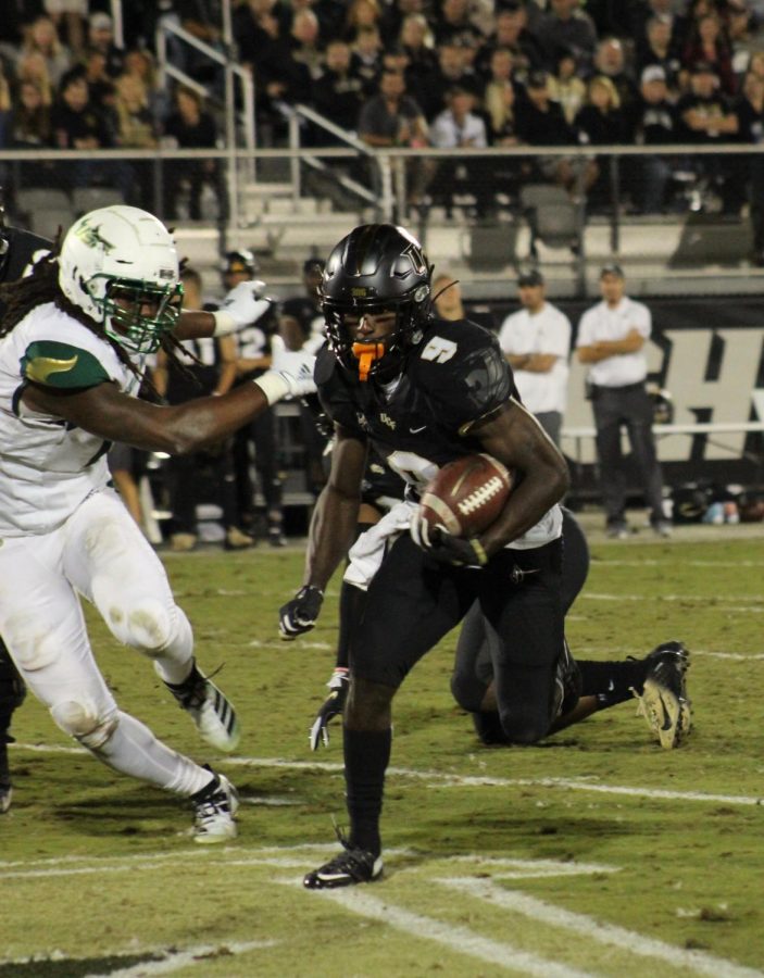 Adrian Killins Jr. (pictured) racked up 115 yards and a touchdown.