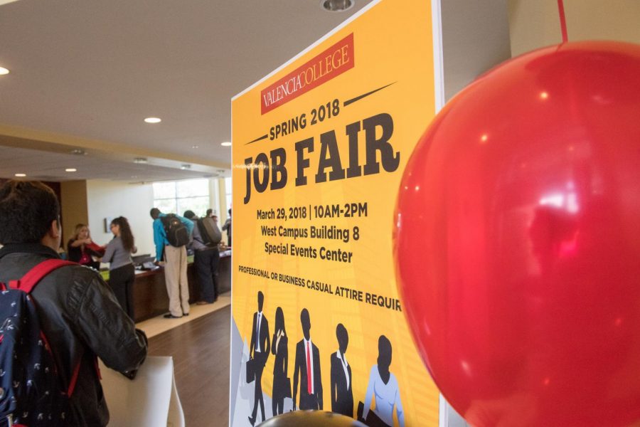 Students+attend+the+annual+Job+Fair+in+the+Special+Events+Center+on+the+West+campus+on+March+29%2C+2018+in+Orlando%2C+Florida.