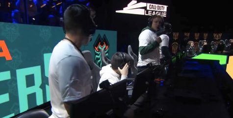 The Florida Mutineers after their reverse sweep against the Chicago Huntsmen on Feb. 23. Photo from Call of Duty League YouTube stream. 