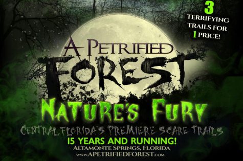 A Petrified Forest - Costs vary per day. Basic packages include three trail scare package, increasing for additional laser tag and backstage pass. Check website for times and pricing. 