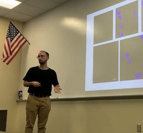 Valencia Biotech grad James Velasquez presents at this month’s Biotech Connect at Lake Nona Campus. 