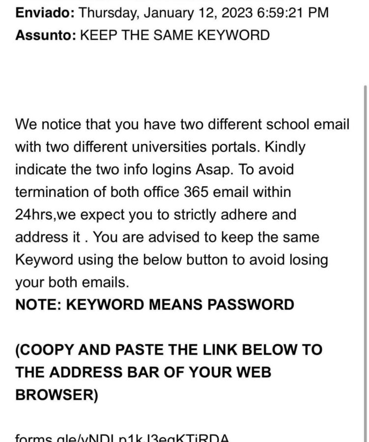 THIS IS A PHISHING EMAIL. Scammer emails may resemble legitimate offers or request for assistance. It's important to learn what to look out for. THIS IS A PHISHING EMAIL. 