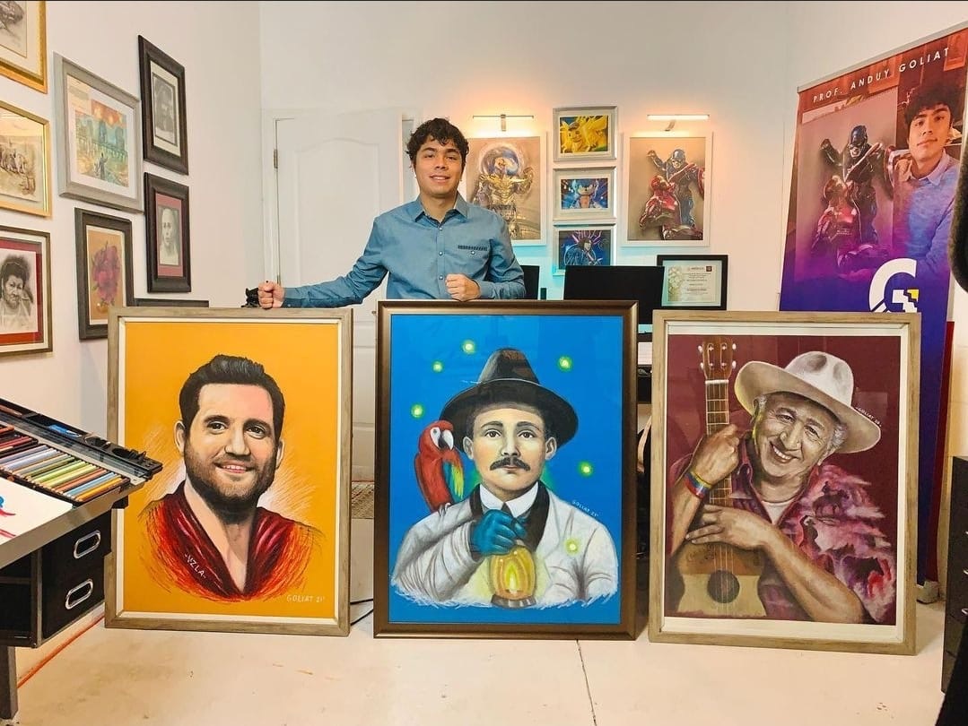 Valencia Hispanic Student Artist Shares Life, Culture at Art Without Borders Exhibit
