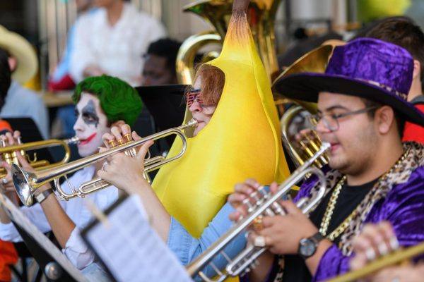 Valencia College student musicians  getting into the spirit of Halloween, while being superstars. Photo Credit: Valencia College.