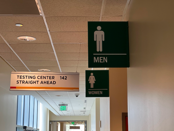 Female and Male Restrooms at Building 11, Valencia College West Campus. 