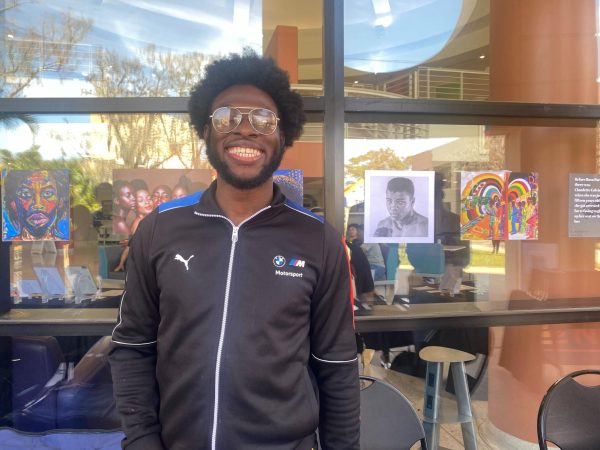 Junior Joesph, 23, Political Science, enjoyed the vibe and dancing at the February 28 Honoring Our Past and Shaping The Future event hosted by A2CS on East Campus. 
