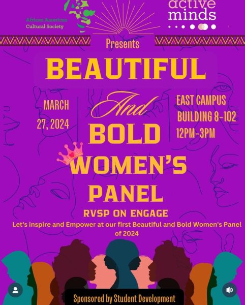 Valencia East Campus A2CS and Active Minds VC hosts Beautiful and Bold Womens Panel on March 27, Bldg 8 Rm 102 from noon until 3 p.m.