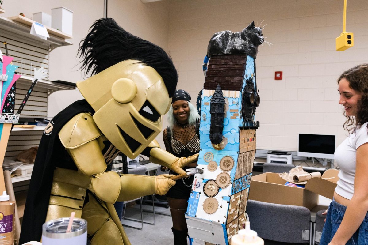 Visual Arts and Design students work on 3D sculptures for the 2024 festival. Image Courtesy: UCF Celebrates the Arts