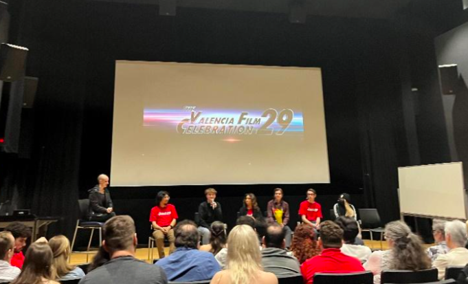 Pictured: Q&A panel with student filmmakers at the 29th annual Valencia Film Celebration. 