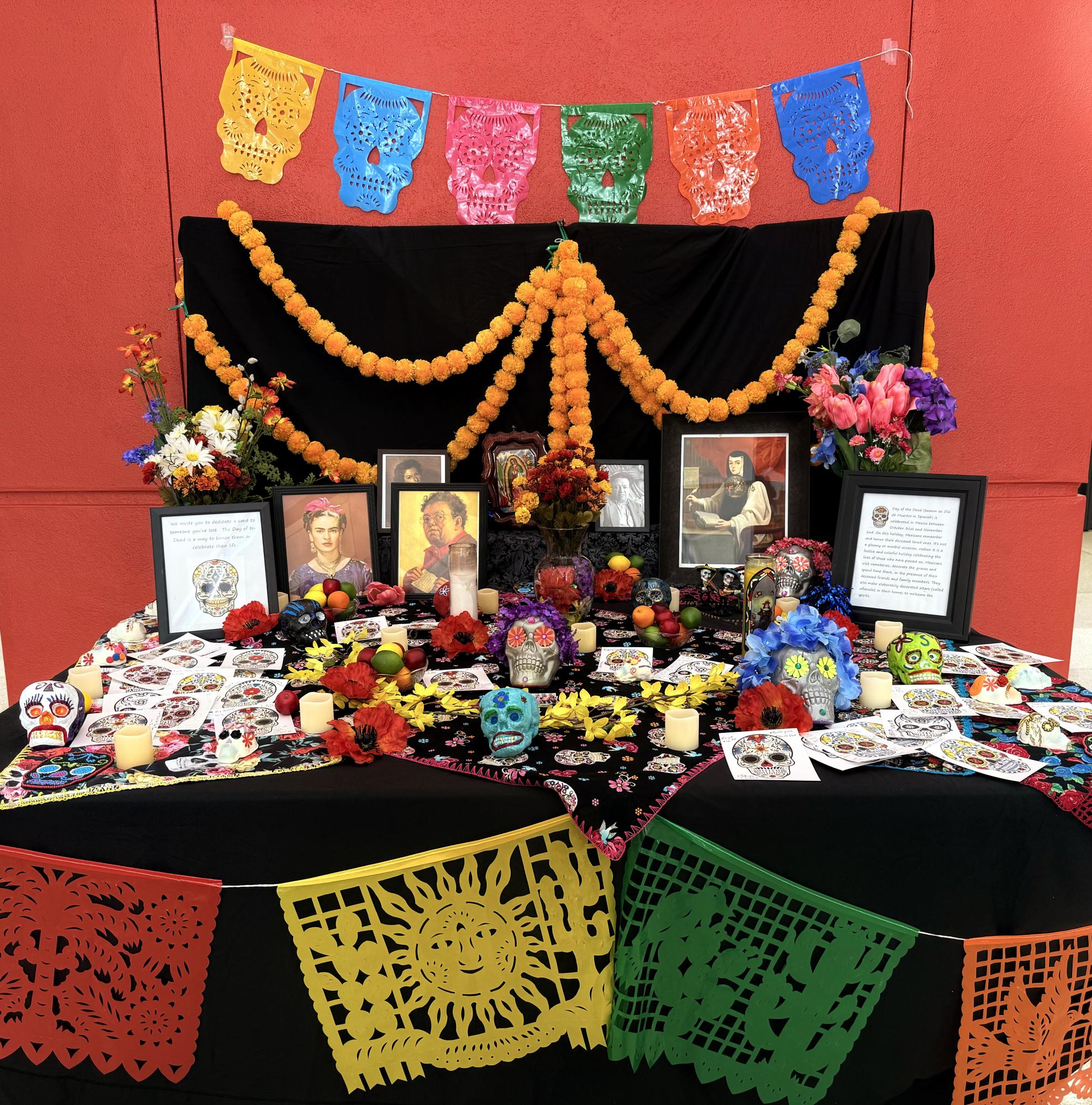 Día de los Muertos (Day of the Dead) altar on Osceola Campus.