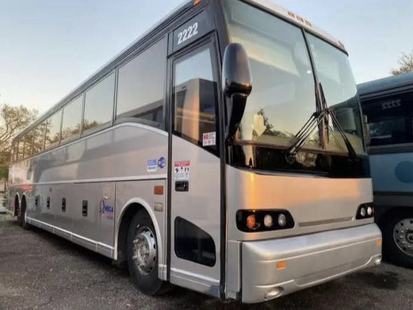 A bus that will be remodeled for use for the 407 Connect program.